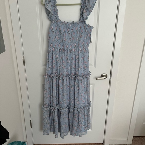 NEW Altar’d State Blue Floral Maxi Dress Size XL NWT - Picture 4 of 7